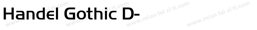 Handel Gothic D字体转换
